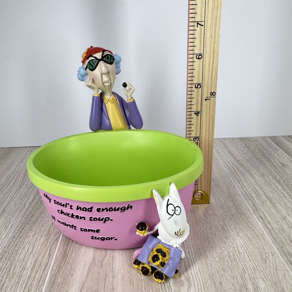 Maxine & Dog Candy Dish My Soul's Had Enough Chicken Candy Dish Rare Hallmark - Picture 10 of 11
